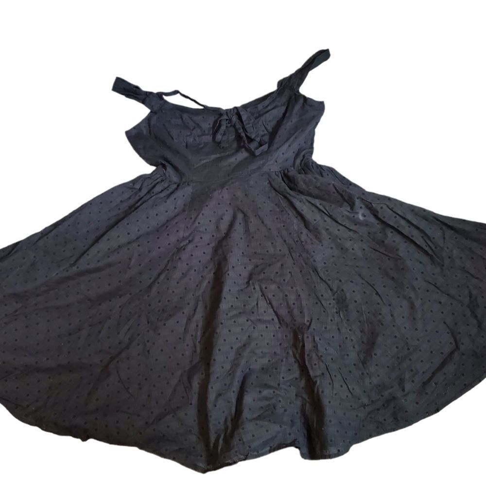 Hell Bunny Vixen Black Pinup Dress M — image 5 of 8